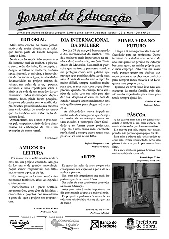 Jornal Educação- Edição do Professor