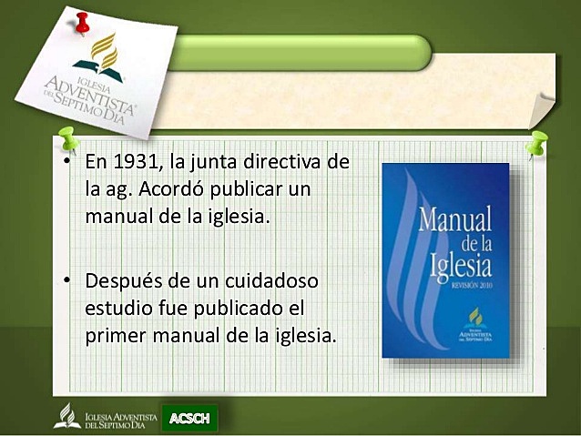 Primer manual de iglesia
