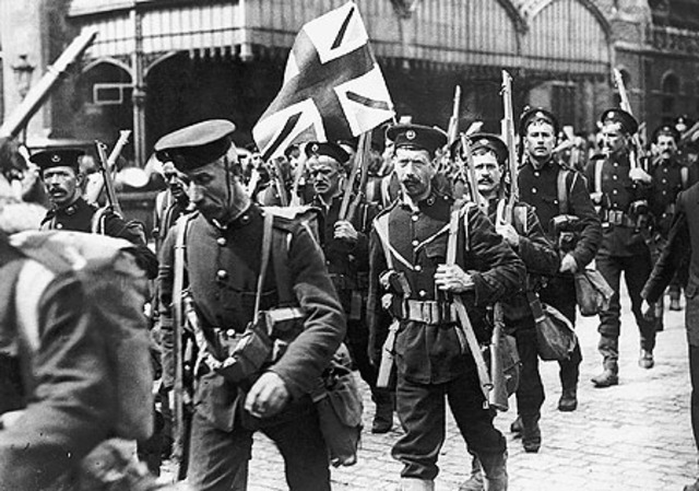 Arrivée des troupes britanniques en France