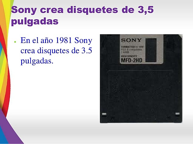 Sony crea el Disquete de 3.5 pulgadas