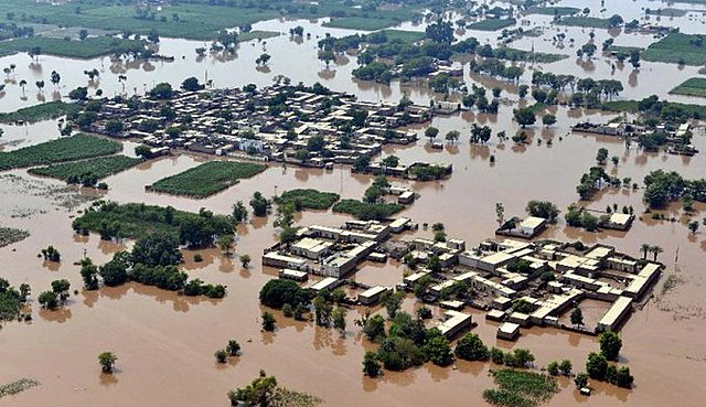 Inundaciones India y Pakistán.
