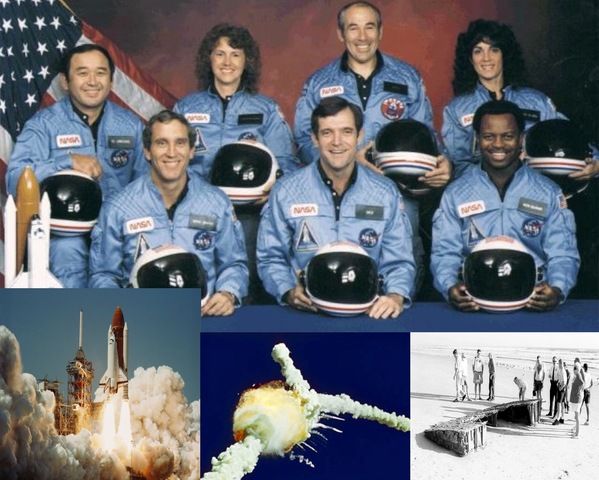 Challenger Space Shuttle explodes