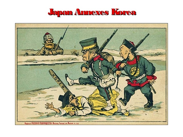 Japan annexes Korea