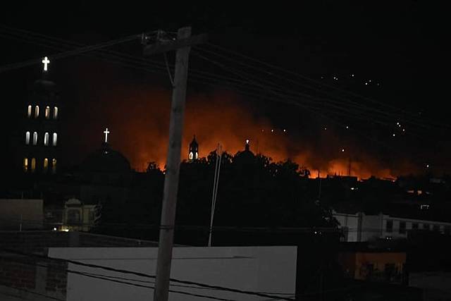 Incendio en Loma Larga.