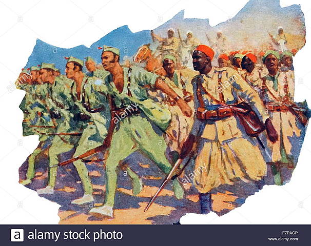 Primeros levantamientos en Marruecos