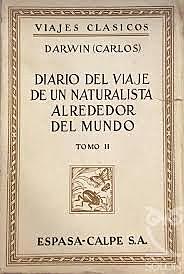 Publicación de la obra diario del viaje de beagle de Darwin