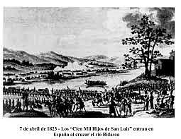 Arribada dels Cent Mil Fills de Sant Lluís