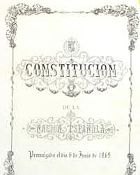 LA CONSTITUCIÓN DE 1869