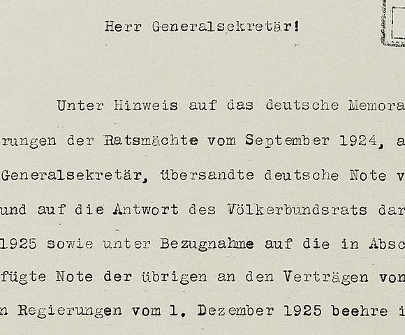 Alemania es admitida en la Sociedad de Naciones