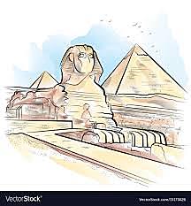 Pyramids of Giza in Egypt