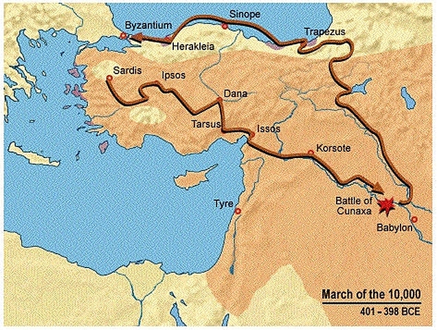 Η πορεία των "Μυρίων" 401 π.Χ.