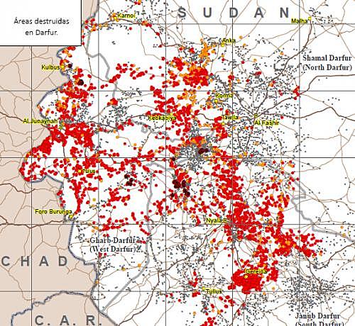 Conflicto de Darfur y huida hacia el desierto