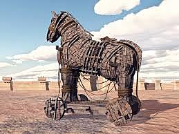 Odysseus Builds the Trojan Horse