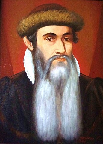 Johannes Gutenberg ideó la Imprenta.