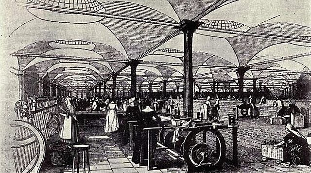 The beginning of the Industrial Revolution