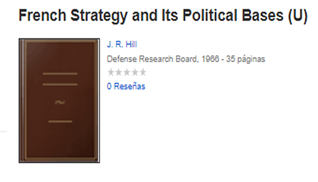 French strategy and its political bases