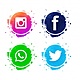 Hermosos iconos redes sociales vector 1035 13832