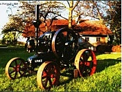 Tractor con motor semidiese