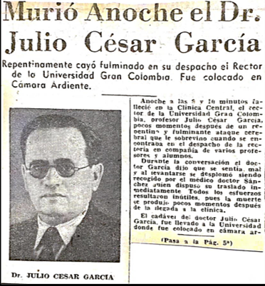 Fallecimiento de Fundador de la Universidad La Gran Colombia