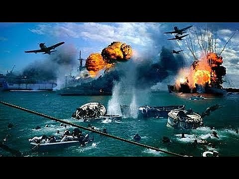 Japanese airplanes attack Pearl Harbor