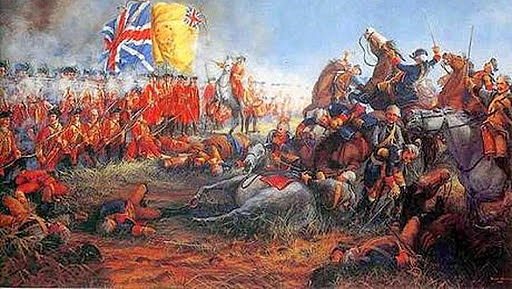 Guerra entre Francia e Inglaterra.