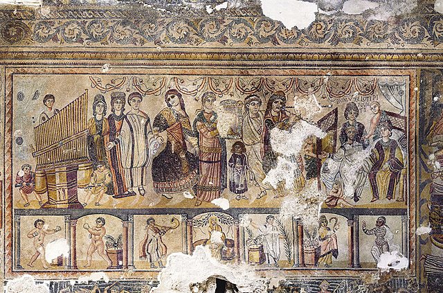 Villa romana de Noheda (mosaico). Cuenca, Castilla-La Mancha. Arte romano: Bajo Imperio.