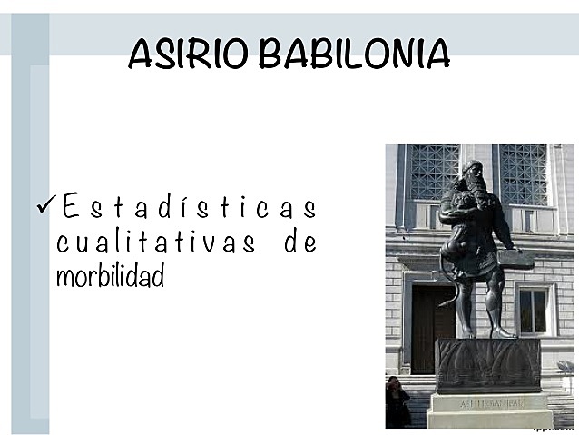 SALUD PUBLICA - EDAD ANTIGUA - ASIRIA BABILONIA