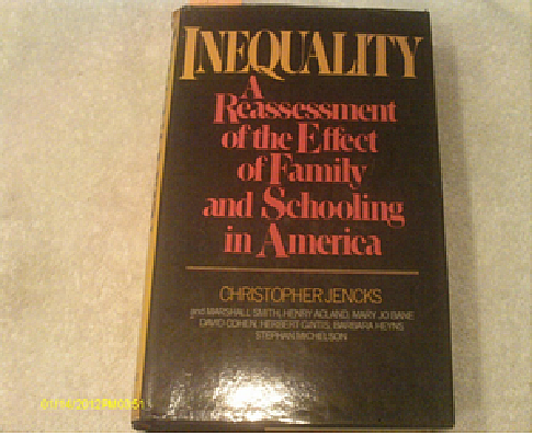 Jencks publica Inequality y el artículo The Schools and Equal Opportunity.