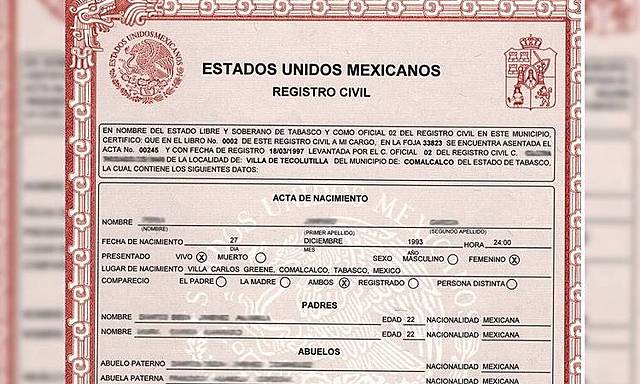 Creación del registro civil en Oaxaca