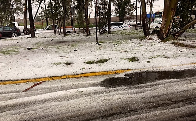 Granizada en la zona oriente del Edomex