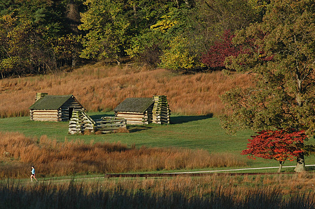 Continental Army Wintering At Valley Forge