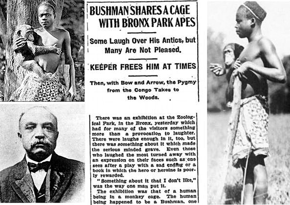 Ota Benga in the Bronx Zoo