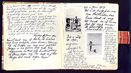 Anne receives a diary (Kitty) for her 13th birthday.