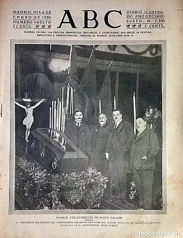 Muerte De Benito Pérez Galdós