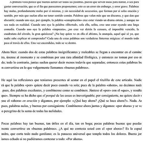 ARTICULO DE LARRA “Por ahora”