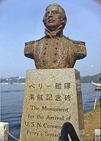Commodore matheww perry in japan