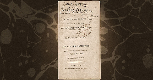 Hamilton's Affair Gets Explained