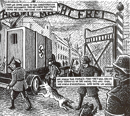 Vladek and Anja are sent to Auschwitz