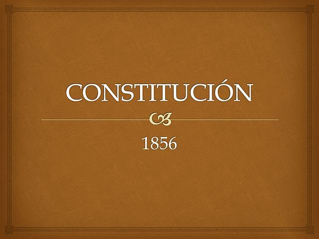 La Constitución de 1856