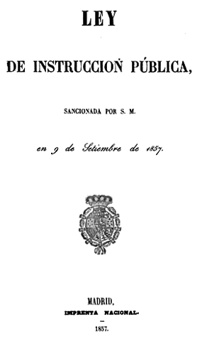 Ley de instrucción pública de Moyano