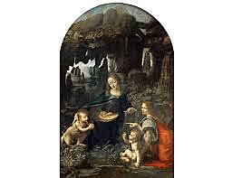 La Virgen de las Rocas. Leonardo da Vinci. Cinquecento
