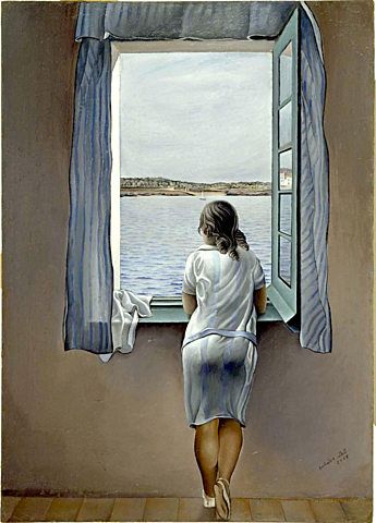Muchacha en la ventana Salvador Dalí