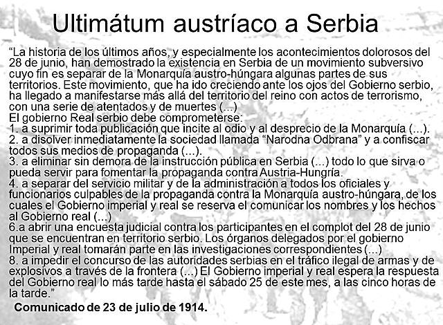 Ultimatum a Serbia