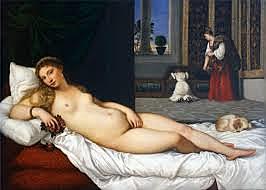 La Venus de Urbino. Tiziano. Pintura Veneciana.