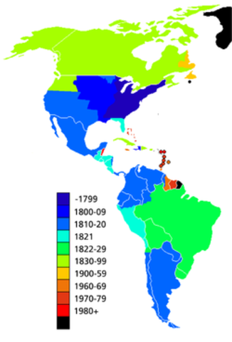 DESCOLONIZACION EN AMERICA