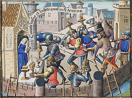 Saqueo de roma fue una acción de rapiña llevada a cabo por los visigodos, comandados por Alarico I tras expugnar los muros de la urbe. Fue la primera vez en 800 años que la ciudad de Roma caía en manos de un enemigo.