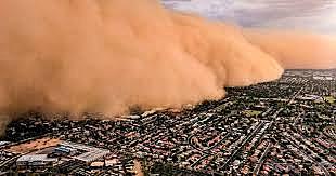 tormenta de arena gigante en Arizona Phoenix