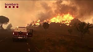 Incendio en monte Azkarate de Elgoibar