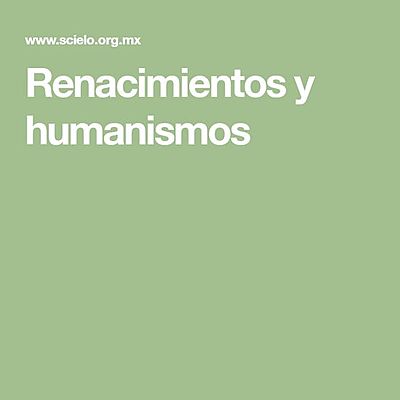 Timeline: correlacionando humanismos.