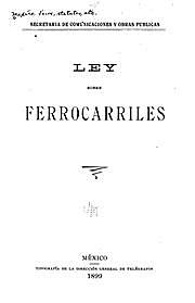 Ley de ferrocarriles